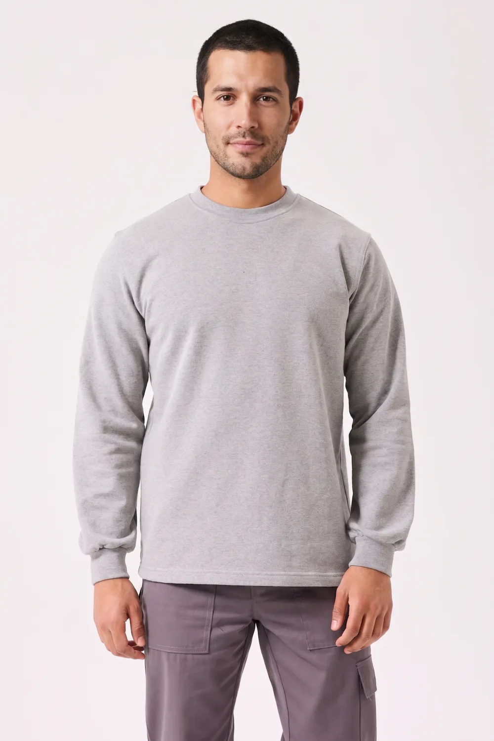 Bisiklet Yaka Uzun Kollu Sweatshirt